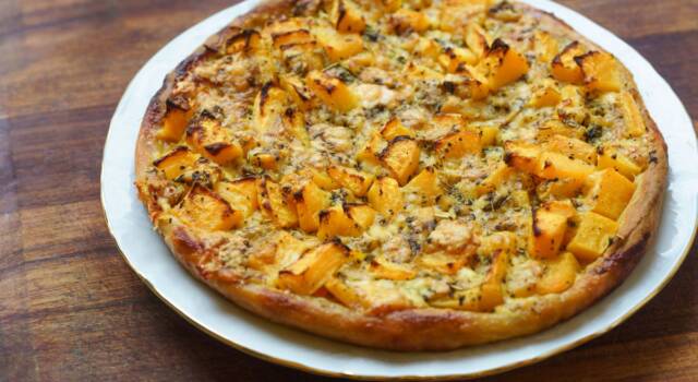 pizza con la zucca